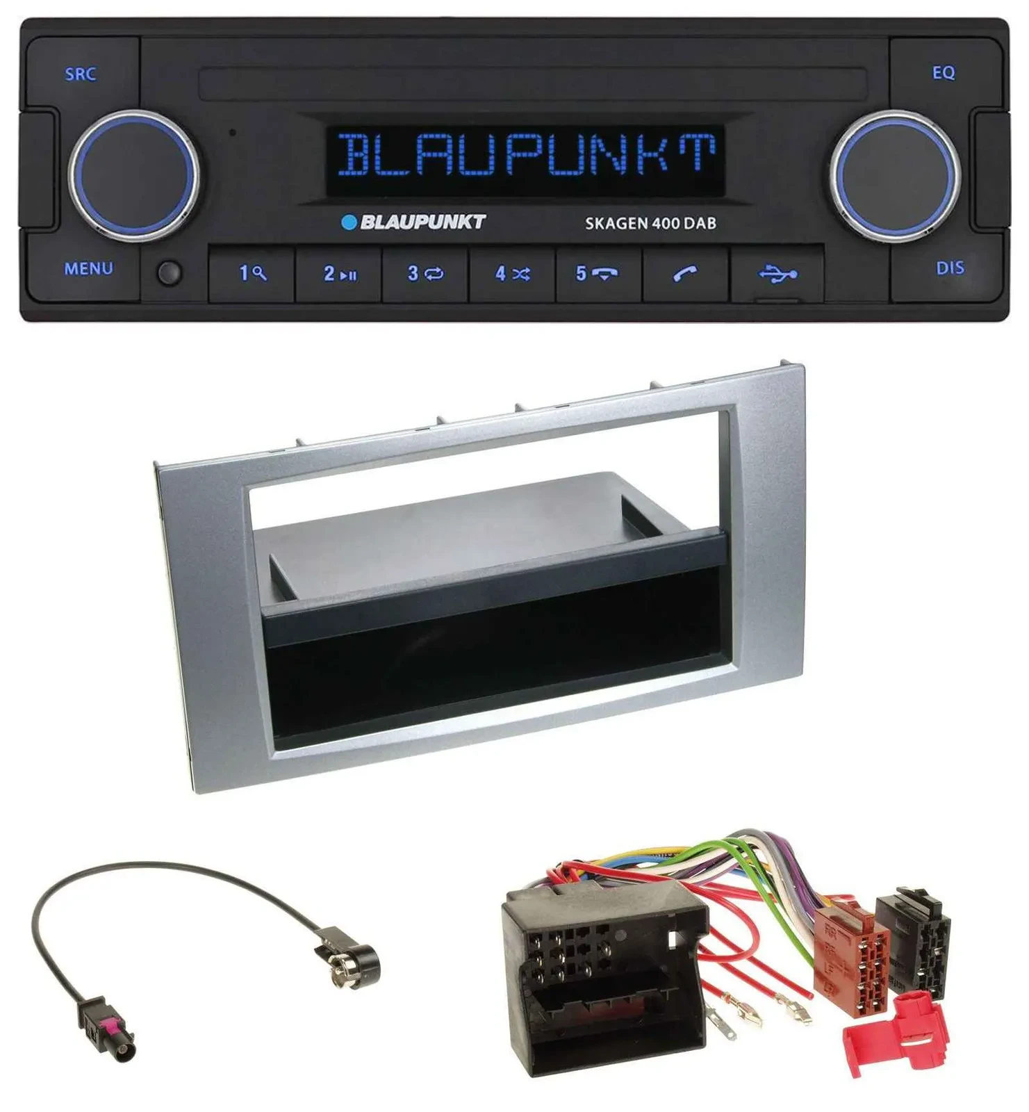 Blaupunkt DAB USB Bluetooth MP3 Autoradio für Ford Kuga Fusion Transit 05-12 sil