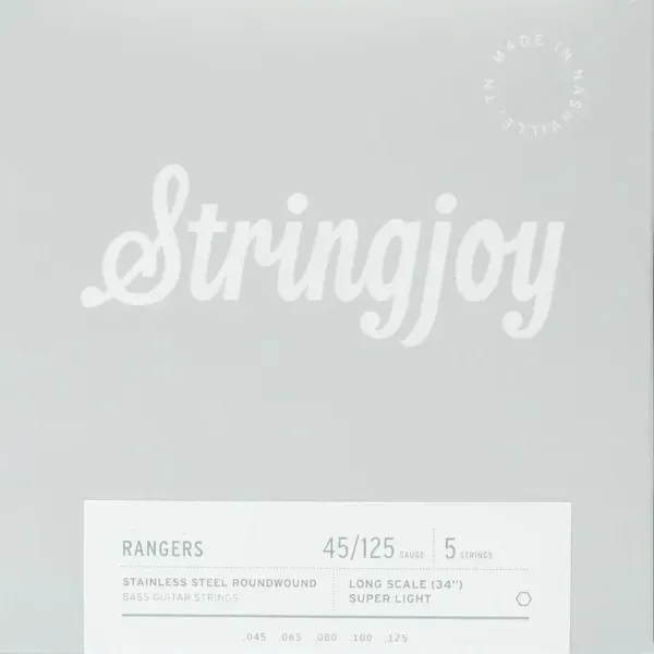 Струны для бас-гитары Stringjoy Rangers Stainless Steel Super Light 45-125