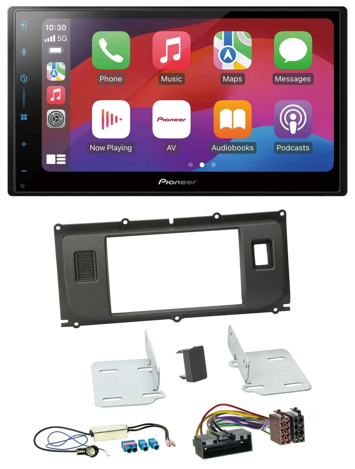 Pioneer DAB USB MP3 Bluetooth 2DIN Autoradio für Land Rover Evoque Blindstopfen