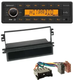 Continental 1DIN DAB MP3 AUX USB Autoradio für Kia Carens II (2004-2006)