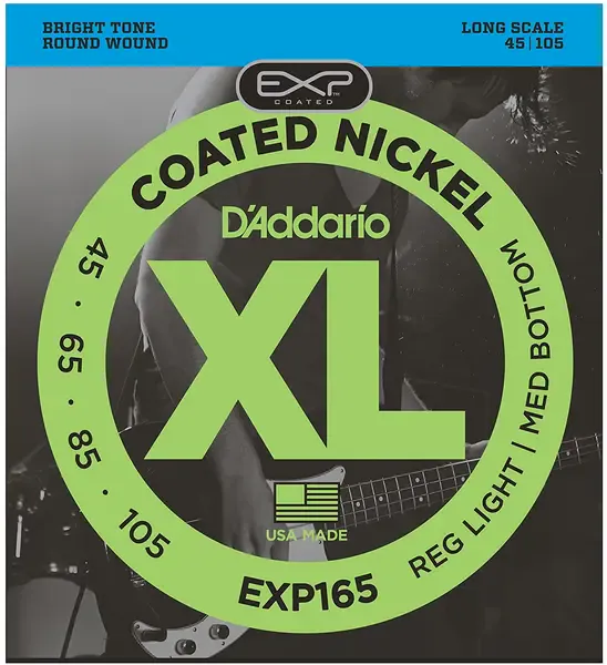Струны для бас-гитары D'Addario EXP165 45-105