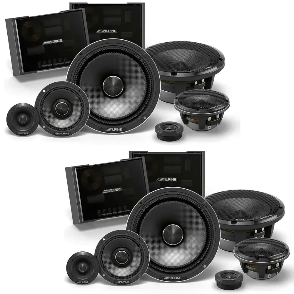 Динамики для авто Alpine HDZ-653S 6.5", 3-way, 4 Ом, 400 W (компонентная система, набор, 2 пары)