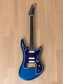 Электрогитара Guyatone LG-2100M Mk III Sharp 5 SSS Blue Sparkle w/case Japan 1998