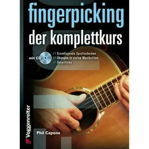 Учебное пособие Voggenreiter Fingerpicking Der Komplettkurs