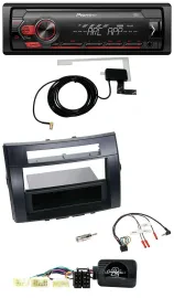 Автомагнитола Pioneer 1DIN USB DAB MP3 с кнопками на руле для Toyota Corolla Verso 2004–2007, чёрная