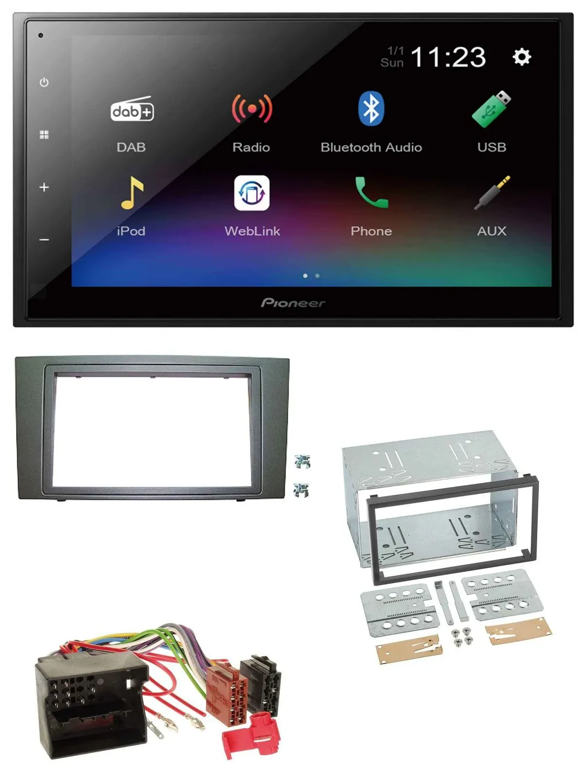Pioneer USB Bluetooth DAB 2DIN MP3 Autoradio für Ford Mondeo (2003-2007)