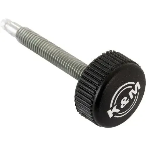 Винт K&M Rändelschraube M6x50 Kugel, черный, с логотипом