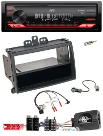 JVC Bluetooth USB DAB Lenkrad Autoradio für Hyundai i20 09-11 schwarz Rubber-Tou