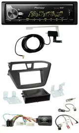 Автомагнитола для Hyundai i20 (с 2015) Pioneer Bluetooth, DAB, USB, совместима с кнопками на руле