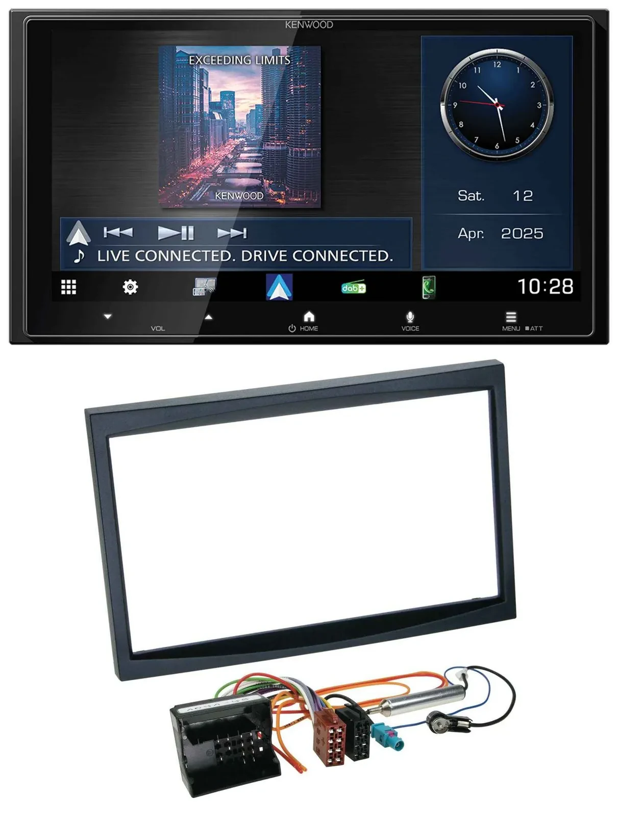 Автомагнитола Kenwood 2DIN Bluetooth USB DAB MP3 для Citroen C3/C2/Berlingo/Jumpy