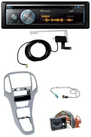 Pioneer Bluetooth DAB MP3 USB CD Autoradio für Opel Astra J ab 2009 Platin silbe