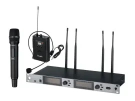 Микрофонная радиосистема LAudio LS-302-MH с ручным и головным микрофонами