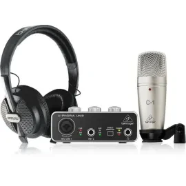 Behringer U-PHORIA STUDIO Complete Recording/Podcasting Bundle with UM2 USB Audi