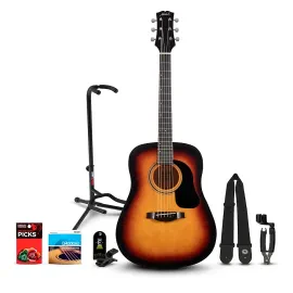 Mitchell Launch D75S Starter Dreadnought Acoustic Guitar w/Accessories/Stand SB