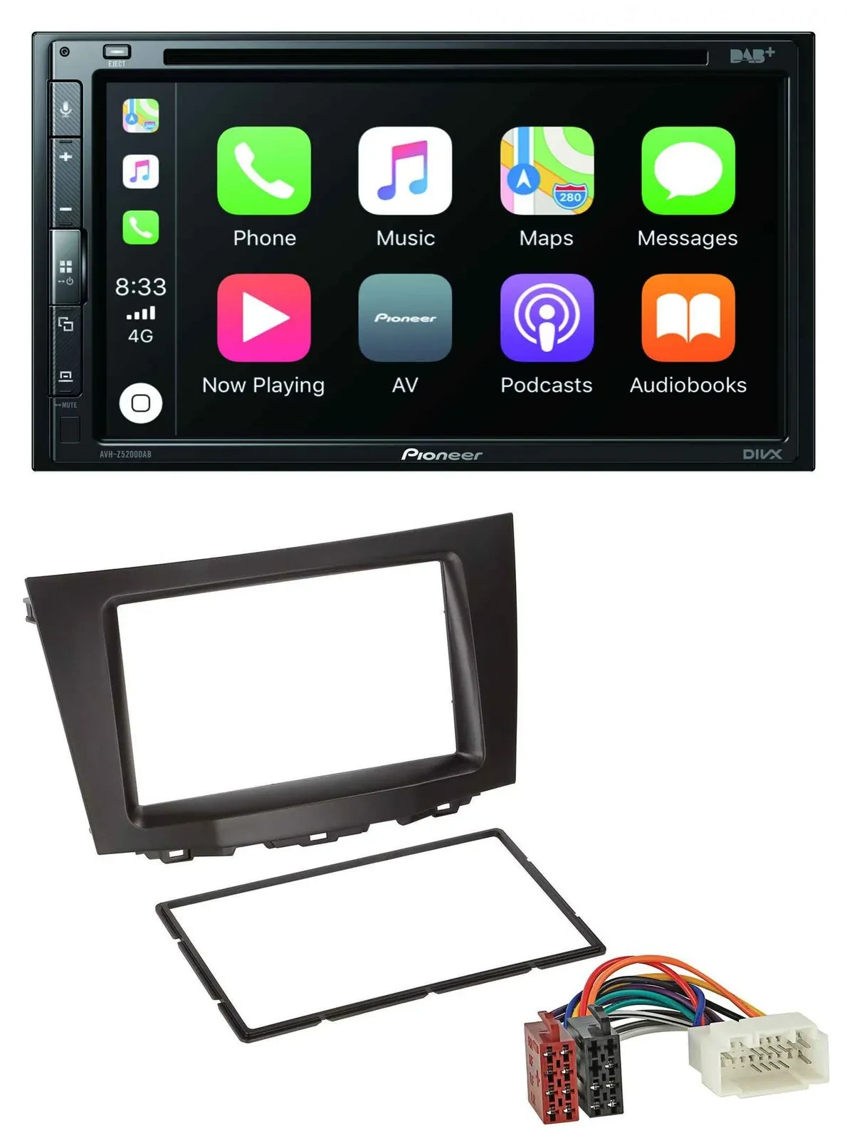 Pioneer DVD 2DIN MP3 DAB Bluetooth USB Autoradio für Suzuki Kizashi (ab 2009)