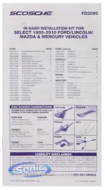 Scosche FD3090B Single-DIN or Double-DIN dash kit