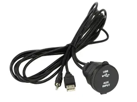 Universal USB / AUX Einbaubuchse verschraubt