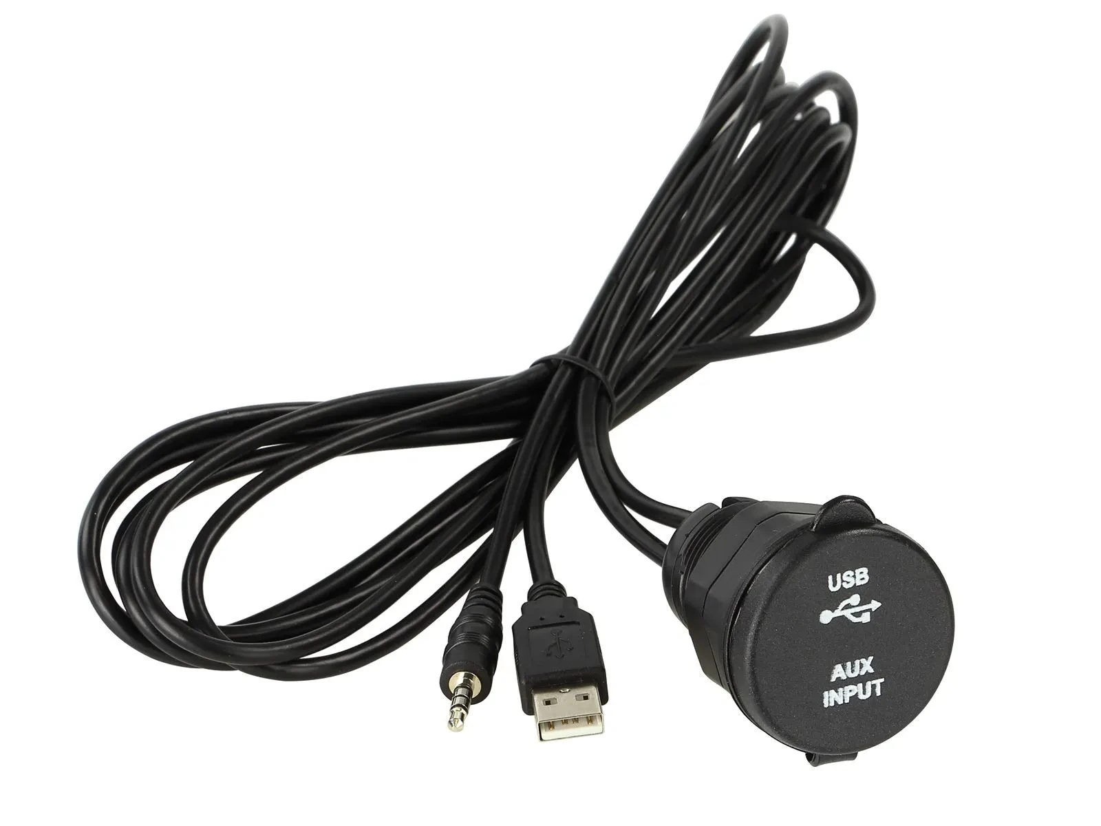 Universal USB / AUX Einbaubuchse verschraubt