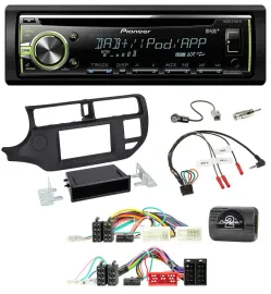 Автомагнитола Pioneer DAB, CD/USB/MP3, для Kia Rio UB (2011–2015), черный