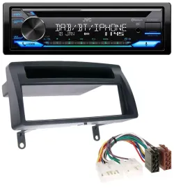 JVC Bluetooth MP3 USB DAB CD Autoradio für Toyota Corolla E12 2003-2008 dunkelgr