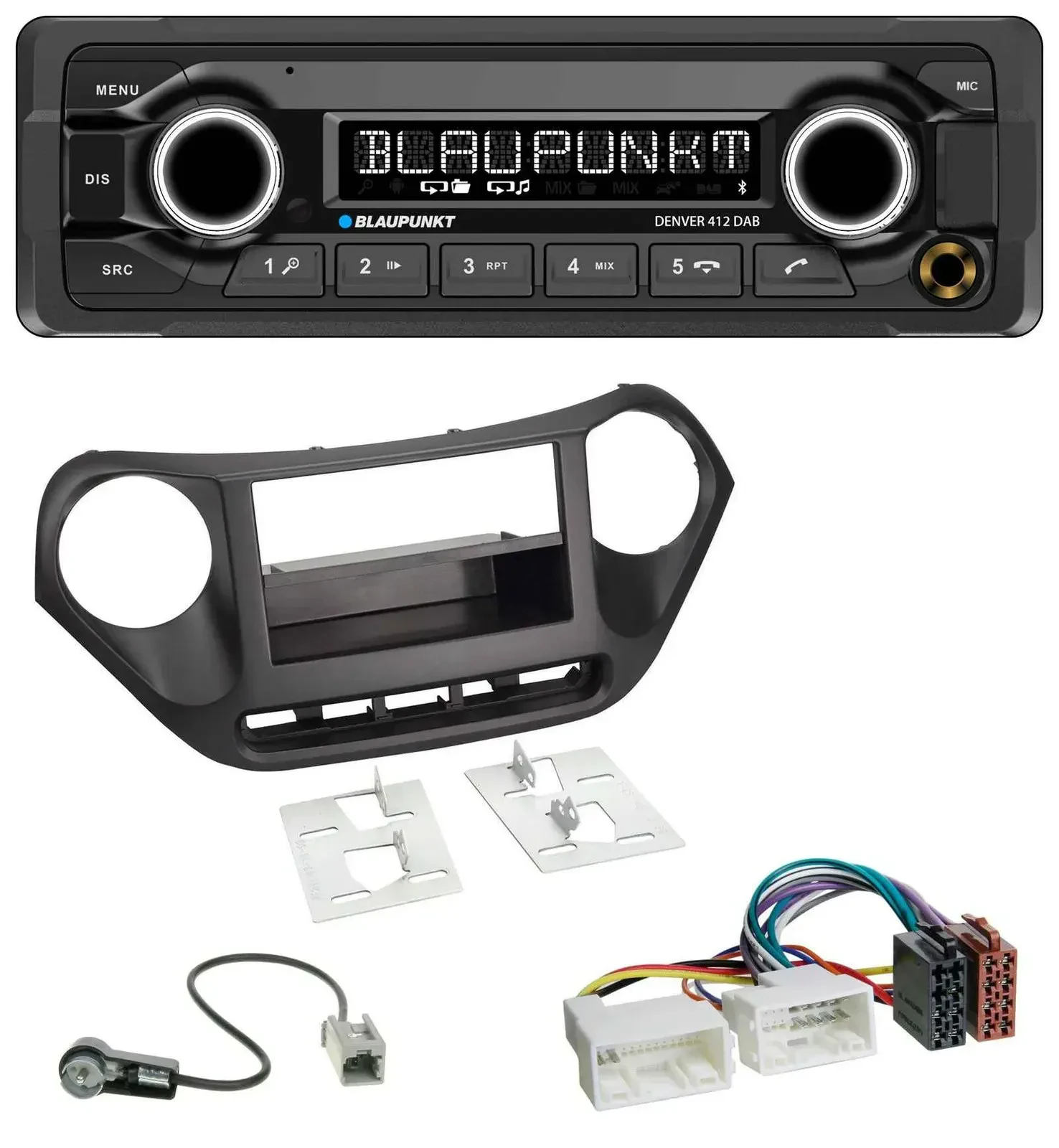 Blaupunkt Bluetooth DAB MP3 USB Autoradio für Hyundai i10 (ab 2013)