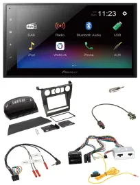 Pioneer USB Bluetooth DAB 2DIN Lenkrad Autoradio für BMW 5er 2007 E60 ohne iDriv
