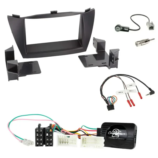 Radioset Lenkradadapter Doppel DIN Autoradio für Hyundai ix35 2010-2013 ohne Sou