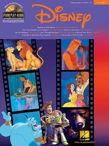 Ноты MusicSales PIANO PLAY-ALONG VOLUME 5 DISNEY PVG PF BOOK/CD