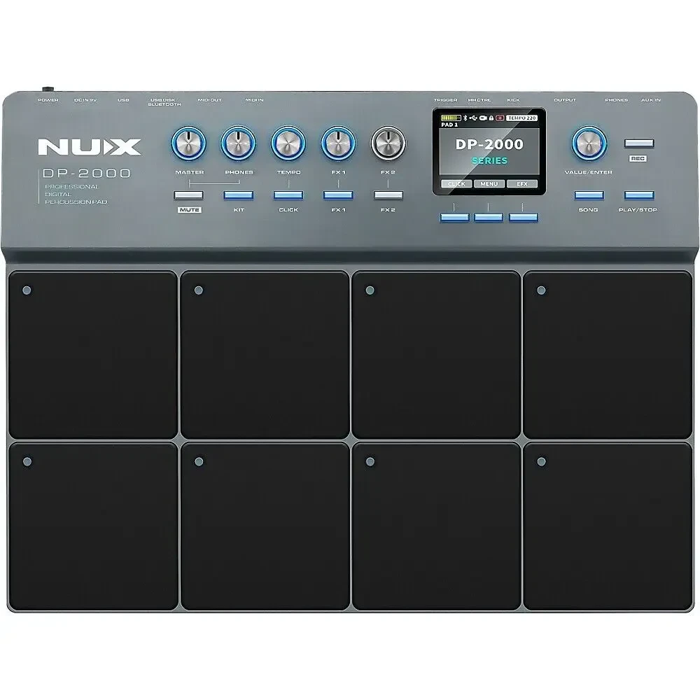 Перкуссионный пэд NUX DP-2000 8 пэдов, Bluetooth, черный