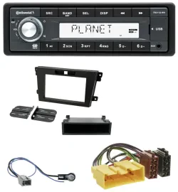 Continental USB MP3 AUX 1DIN Autoradio für Mazda CX-7 (2008-2010)