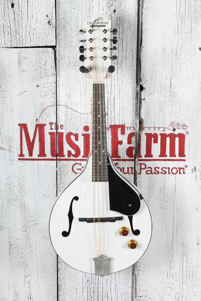 Мандолина Oscar Schmidt OM10E A-Style White