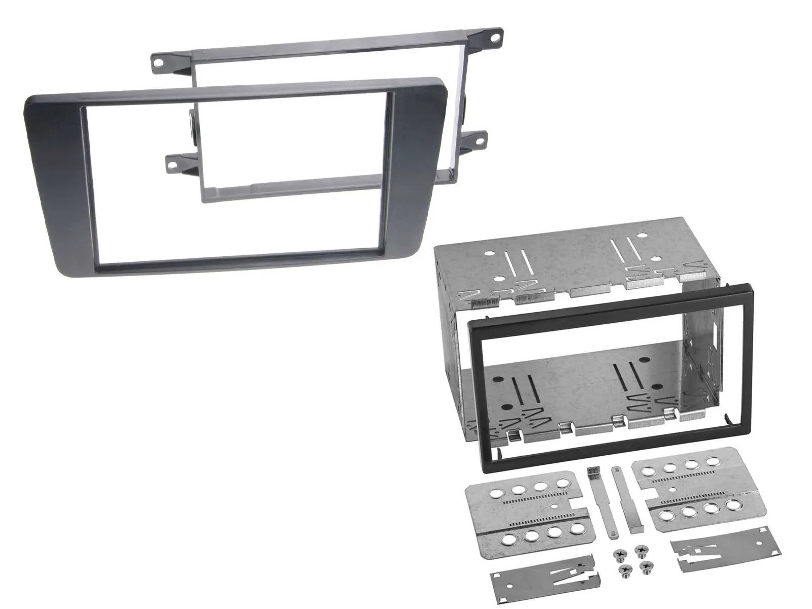 Einbaurahmen Set Doppel DIN Autoradio für Skoda Octavia II 2004-2013 Yeti ab 200