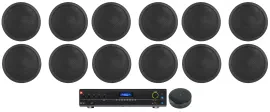 Потолочная акустика JBL CCL6T Black с усилителем (12 штуки)