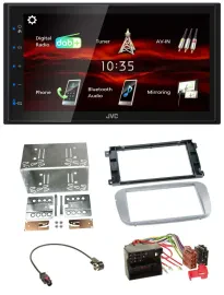 JVC USB Bluetooth MP3 DAB 2DIN Autoradio für Ford Galaxy C-Max Focus ab 2007 Pro