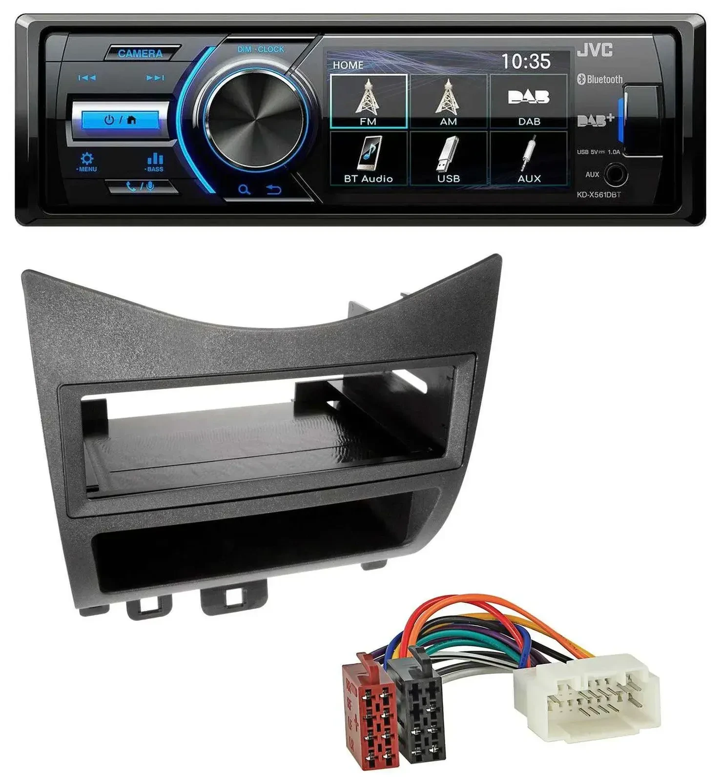 Автомагнитола для Honda Accord (2003–2007) JVC Bluetooth, MP3, USB, DAB