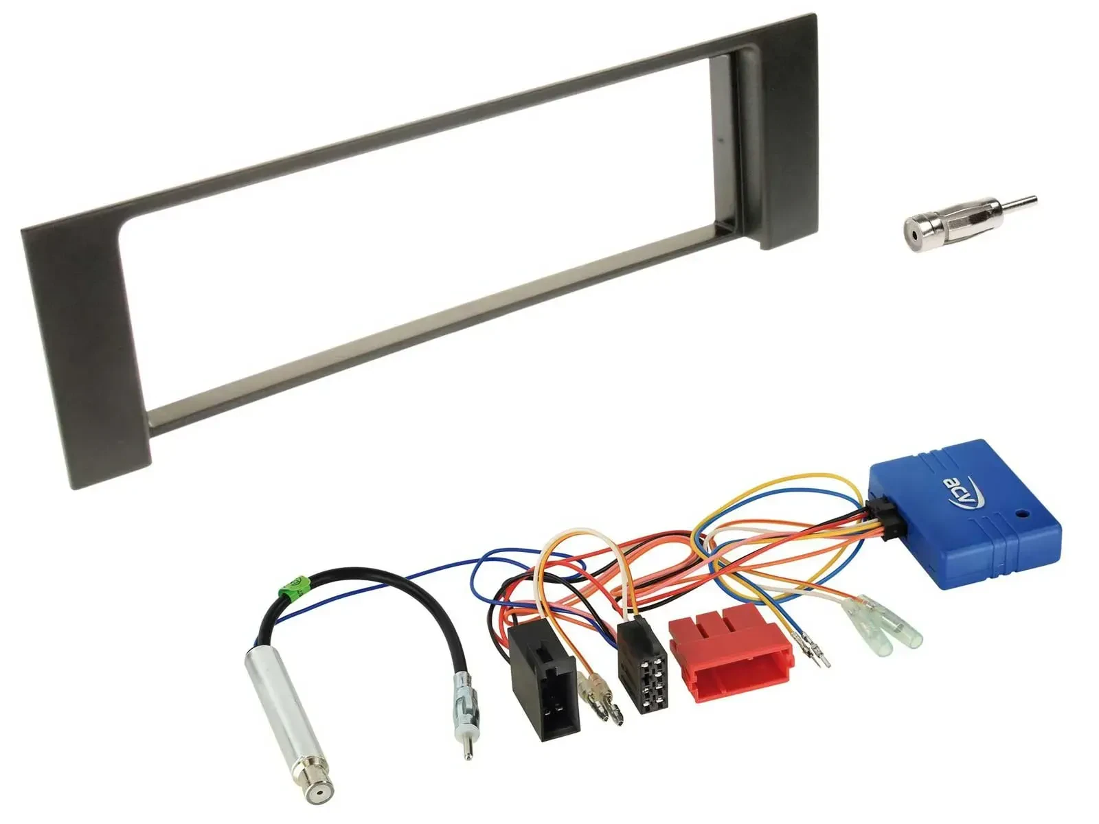 Radioeinbauset CAN-Bus DIN Autoradio für Audi A4 ISO 2000-2004 schwarz