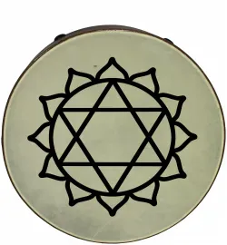 Рамочный барабан YUKA SBBY-14S 14", желтый (с палочкой)