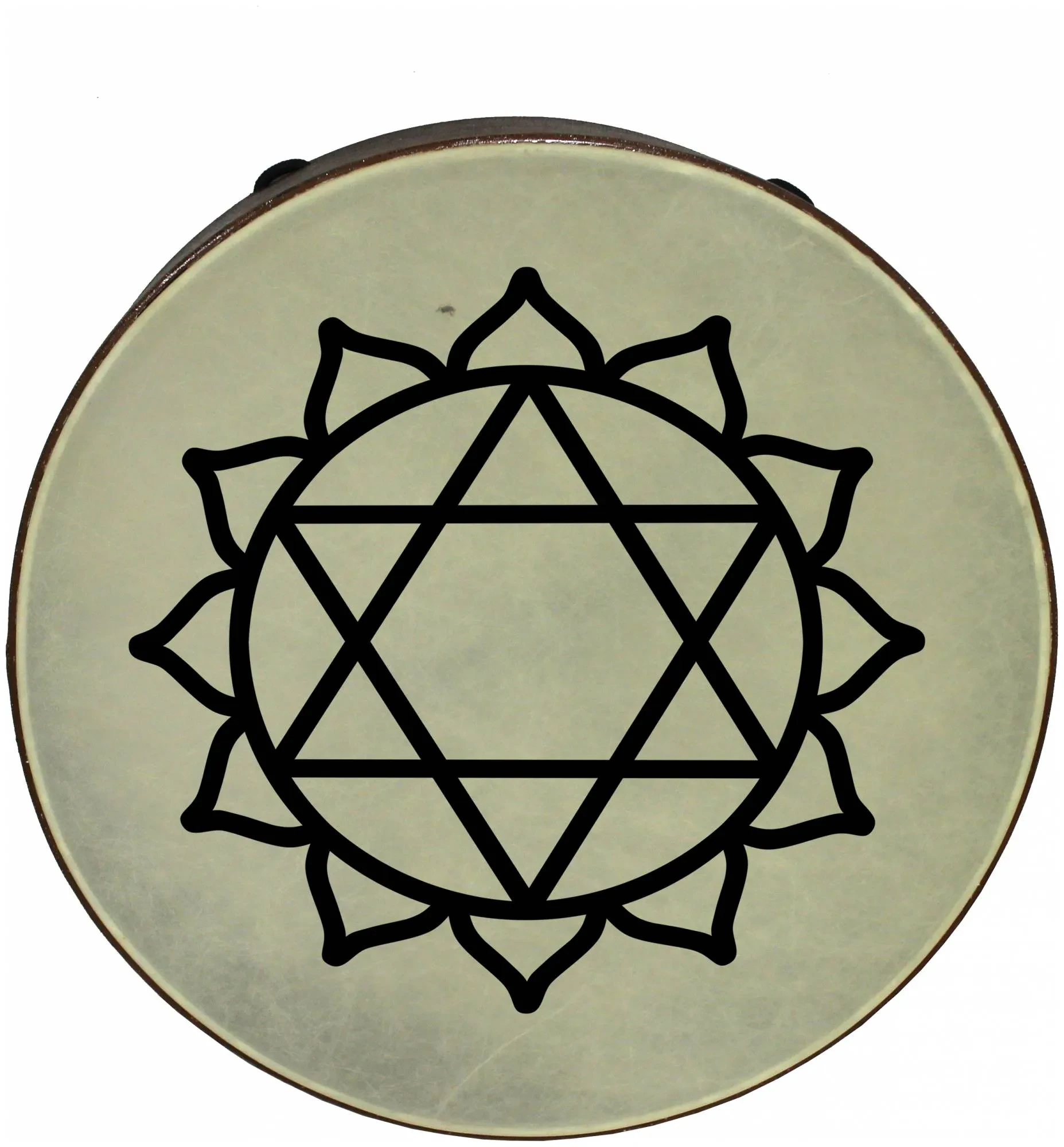 Рамочный барабан YUKA SBBY-14S 14", желтый (с палочкой)