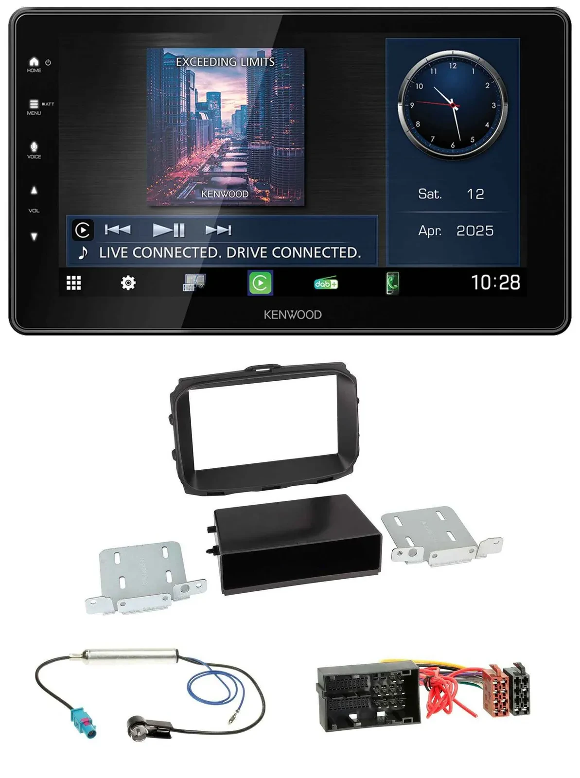 Kenwood MP3 Bluetooth USB DAB Autoradio für Alfa Romeo Giulietta 940 Facelift ab