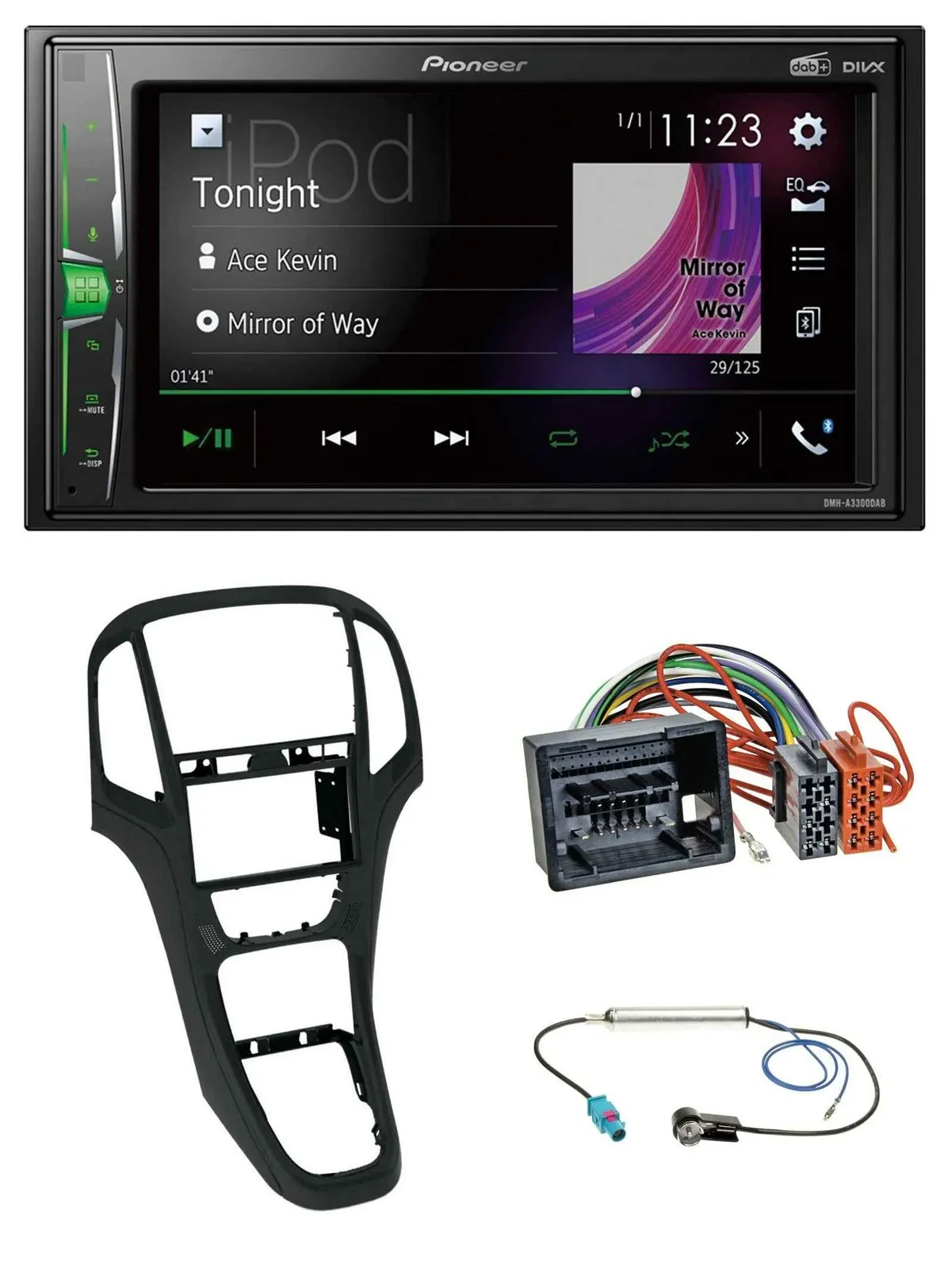 Автомагнитола для Opel Astra J Pioneer 2-DIN MP3 DAB USB Bluetooth