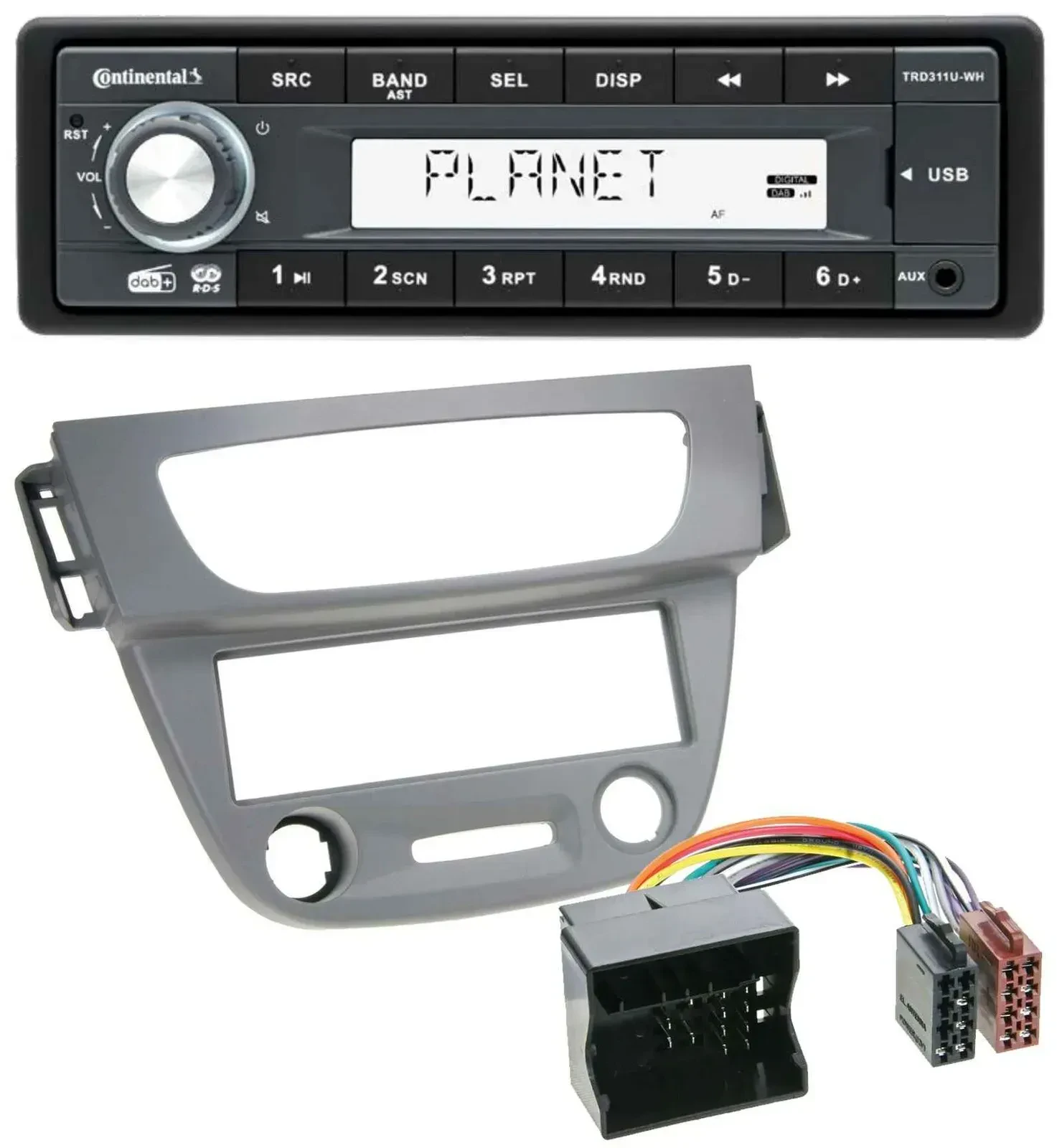 Continental MP3 AUX USB DAB 1DIN Autoradio für Renault Megane 3 Quadlock 09-14 g