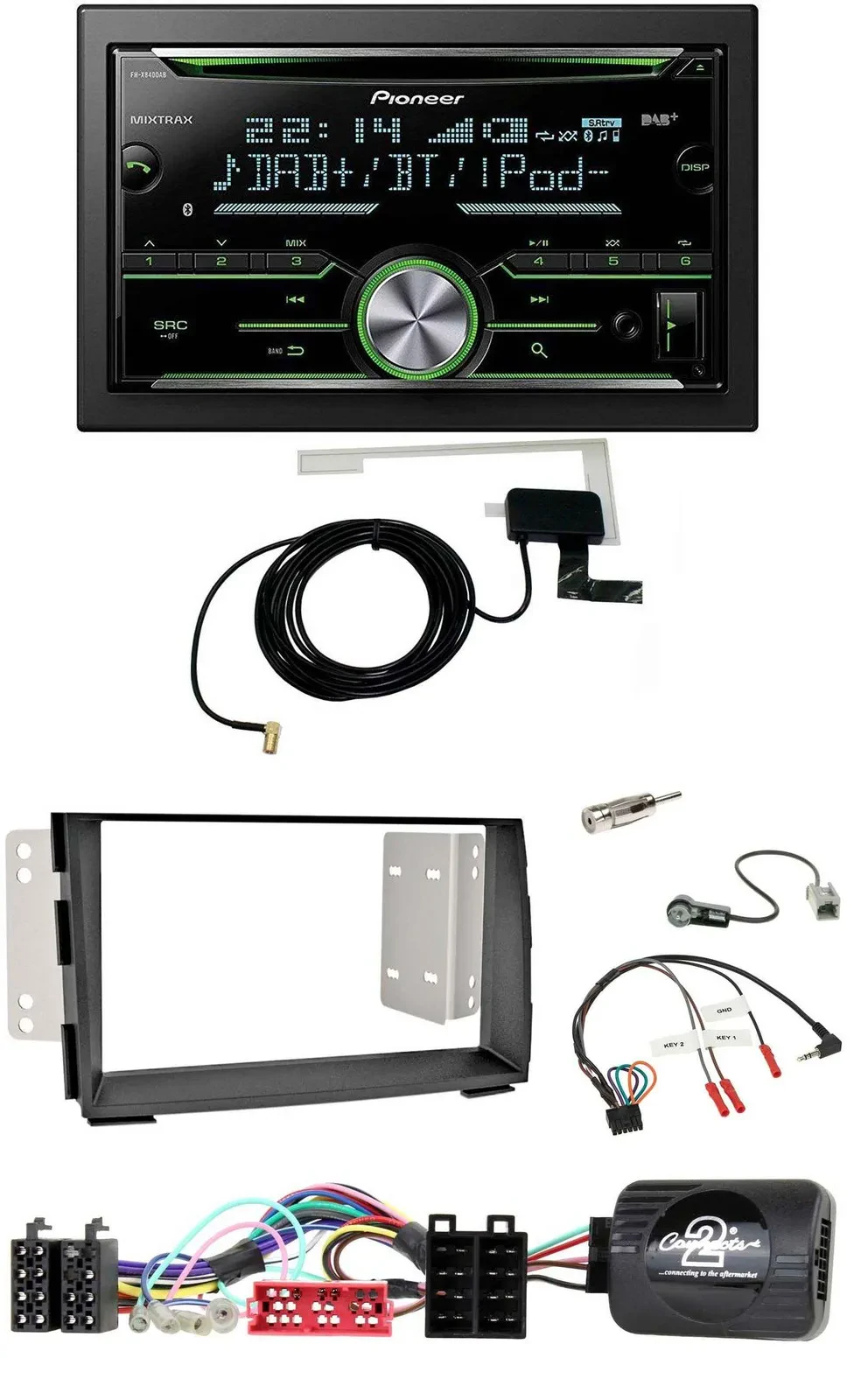 Pioneer CD USB Lenkrad Bluetooth 2DIN DAB Autoradio für Kia Venga 2010-2019