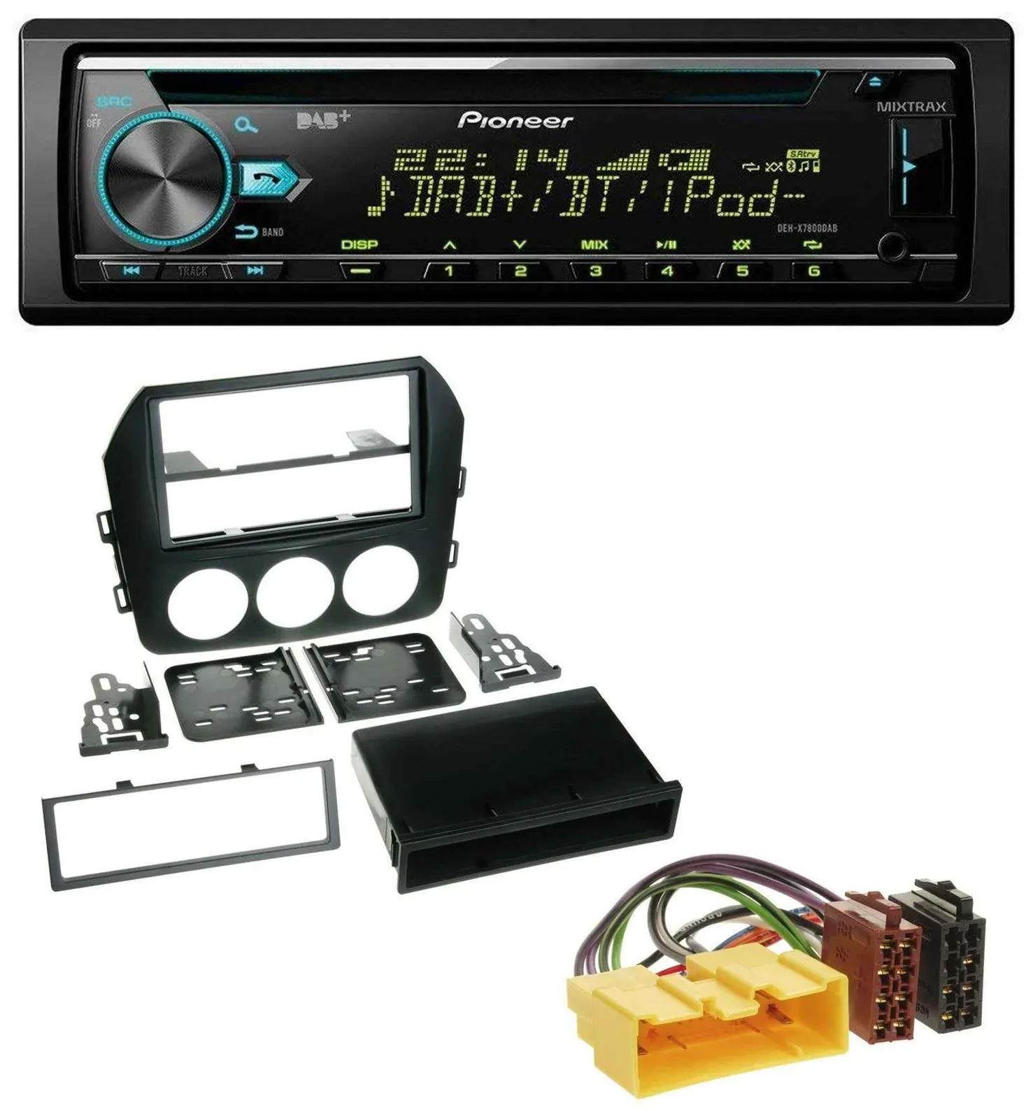 Автомагнитола Pioneer DAB, MP3, CD, USB, Bluetooth для Mazda MX-5 (с 2008)