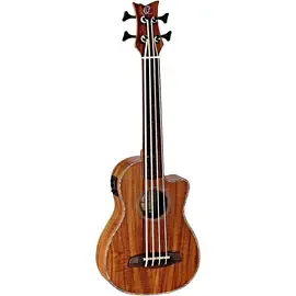 Укулеле Ortega Lizard Series CAIMAN-GBFL-GB Fretless Acoustic-Electric Ukulele-Bass