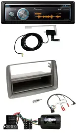 Pioneer Bluetooth DAB Lenkrad USB CD Autoradio für Fiat Panda 04-10 169 grau