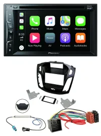 Pioneer MP3 USB DVD Bluetooth DAB 2DIN Autoradio für Ford Focus ab 2018 schwarz