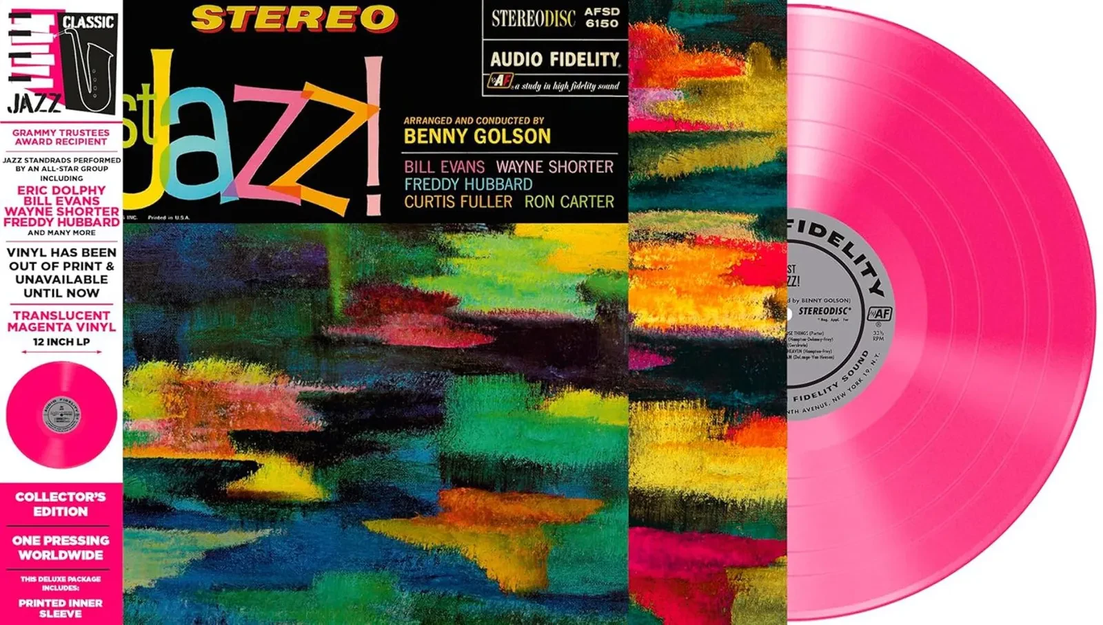 Виниловая пластинка Benny Golson – Just Jazz! розовый винил (Релиз 2024)