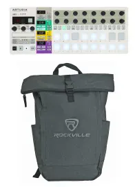 Arturia BeatStep Pro 64-Step Sequencer Midi USB Pad Controller+Laptop Backpack