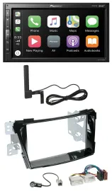 Автомагнитола для Hyundai i40 Pioneer 2-DIN, USB, Bluetooth, DAB, MP3, черный глянец