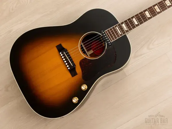 Гитара 1998 Gibson J-160E Acoustic Electric Dreadnought Sunburst, Near-Mint, Yamano